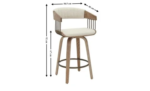 Scaun Bar JY3111X2-M Bej