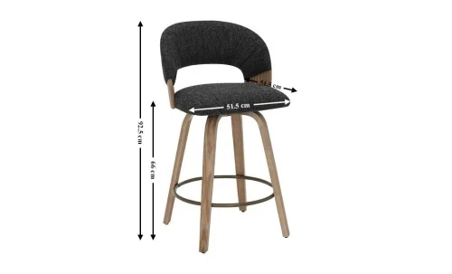 Scaun Bar JY3248X-M Gri Inchis