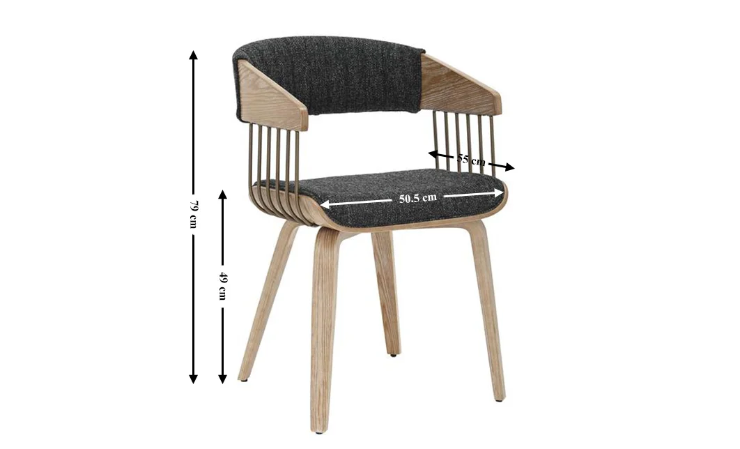 Scaun Living JY6342X-M Gri Inchis 1