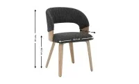Scaun Living JY6450X-M2 Gri Inchis 1