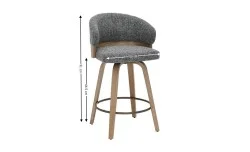 Scaun Bar JY3250X-M Gri 