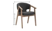 Scaun Living JY6386Q2-M2 Gri Antracit 1