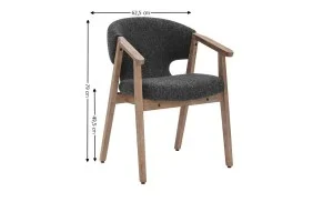 Scaun Living JY6386Q2-M2 Gri Antracit