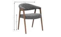 Scaun Living JY6410Q-M2 Gri 1