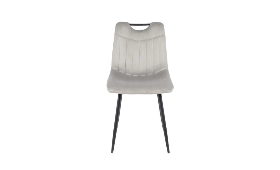 Set Masă Living Extensibilă Yense 125 Gri cu 4 Scaune Tapițate KJC0358 Gri