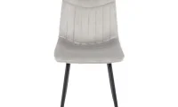 Set Masă Living Extensibilă Yense 125 Gri cu 4 Scaune Tapițate KJC0358 Gri