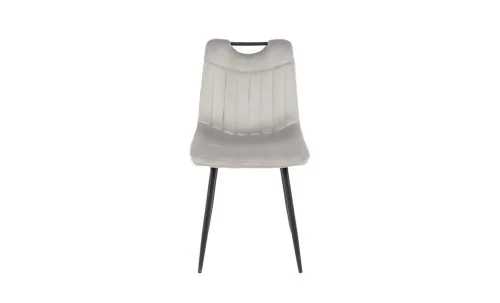 Set Masă Living Extensibilă Yense 125 Gri cu 4 Scaune Tapițate KJC0358 Gri