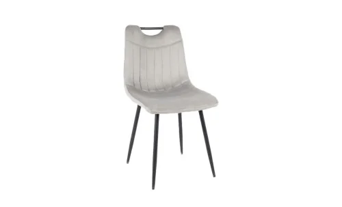 Set Masă Living Extensibilă Yense 125 Gri cu 4 Scaune Tapițate KJC0358 Gri