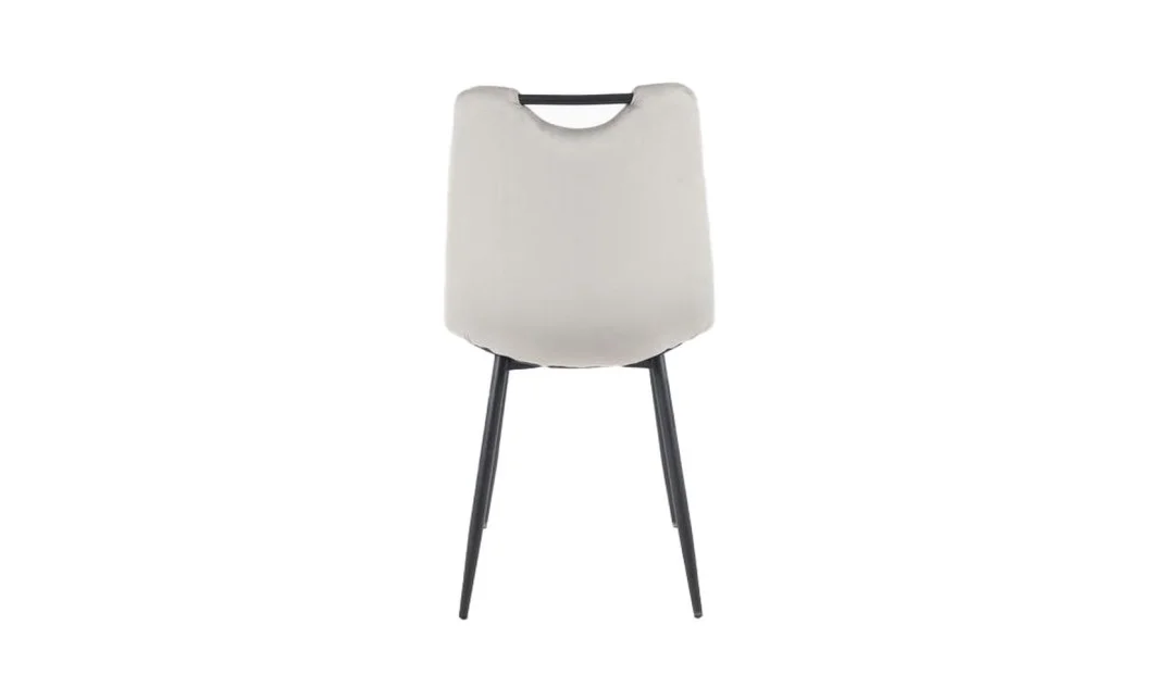 Set Masă Living Extensibilă Yense 125 Gri cu 4 Scaune Tapițate KJC0358 Gri