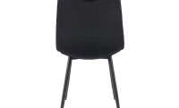Set Masă Living Extensibilă DTM0101 Blat Ceramic Gri cu 4 Scaune Tapițate KJC0358 Negre 7
