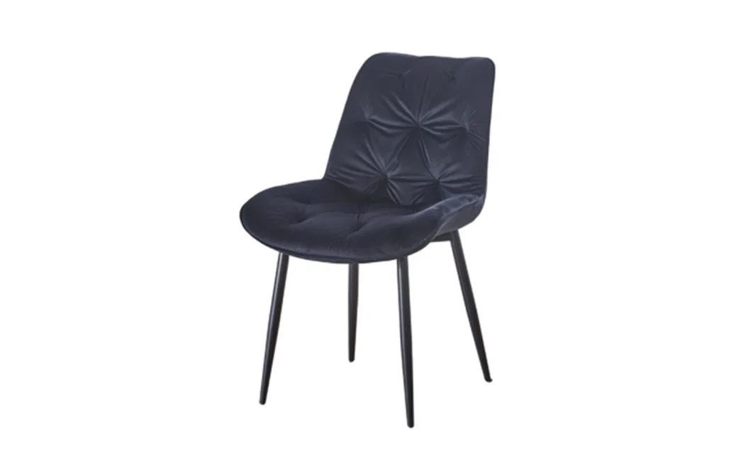 Set Masă Living Extensibilă Blat Ceramic KJT416 Alb-Cappuccino cu 4 Scaune KJC0357 Negre 4