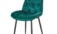 Set Masă Living Extensibilă KJT417 Albă cu 4 Scaune KJC0357 Verzi 8