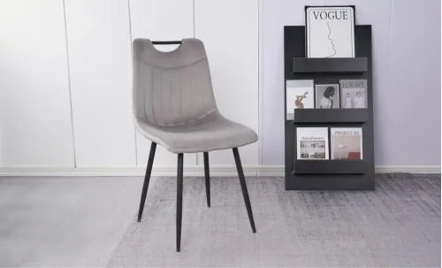 Set Masă Living Extensibilă DTM0101 CS Bej cu 4 Scaune KJC0358 Gri