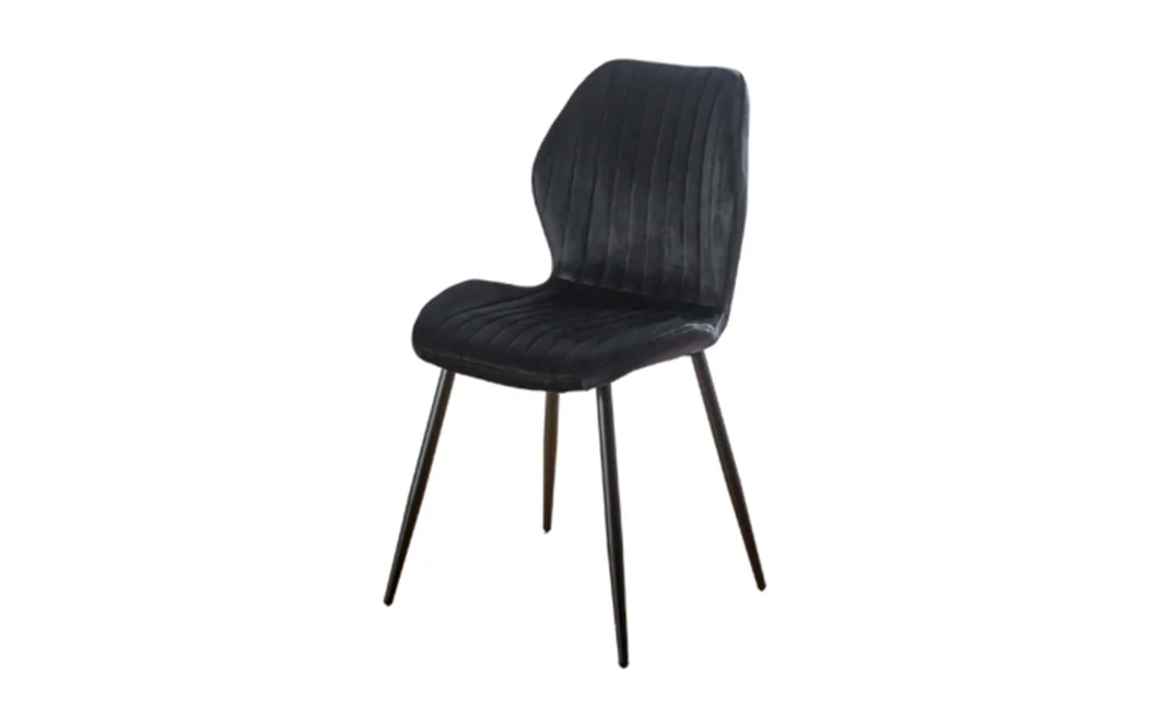 Set Masă Living Extensibilă DTM0101 Blat Ceramic Gri cu 4 Scaune Tapițate KJC104 Negre 4