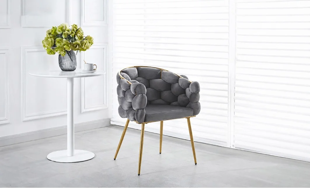 Scaun Living Tapitat KJC15 Gri