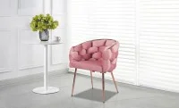Scaun Living Tapitat KJC17 Roz