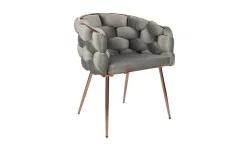 Scaun Living Tapitat KJC17 Gri