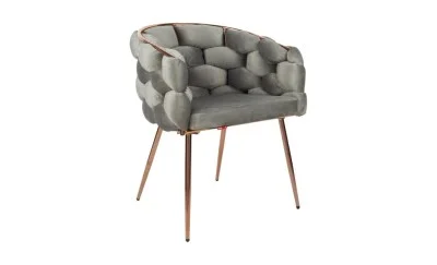 Scaun Living Tapitat KJC17 Gri