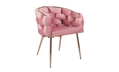 Scaun Living Tapitat KJC17 Roz