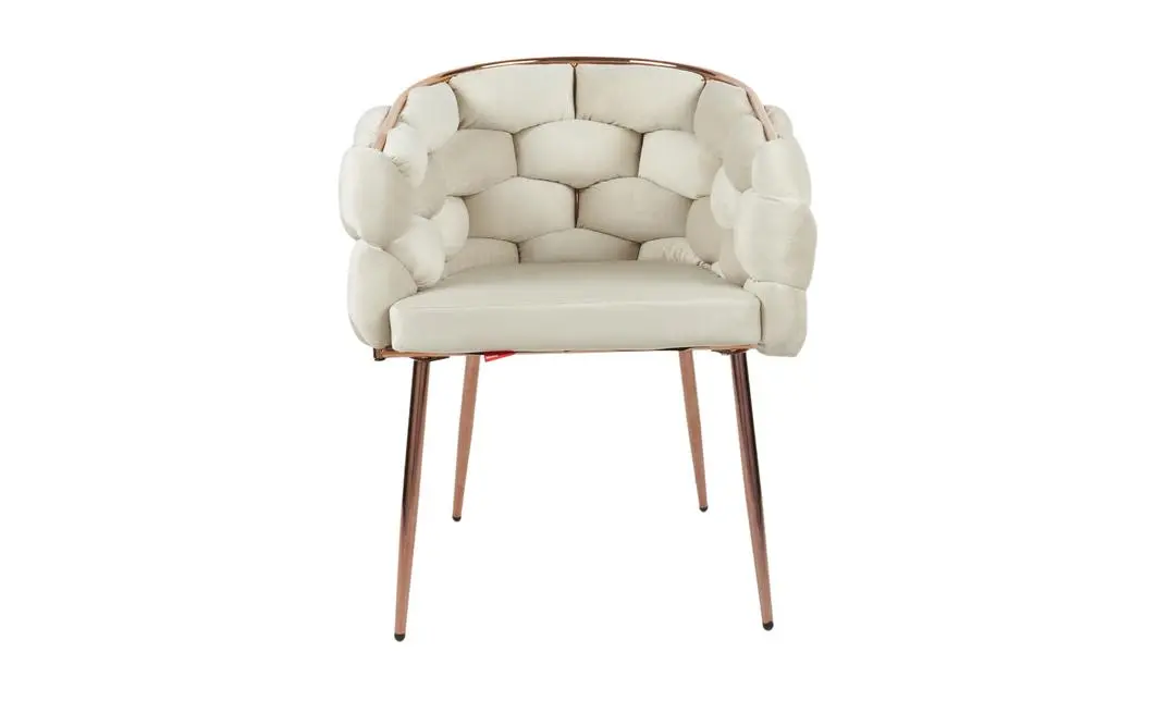 Set 2 scaune Living Tapițate KJC17 Bej 3