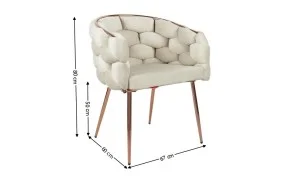 Scaun Living Tapitat KJC17 Bej 