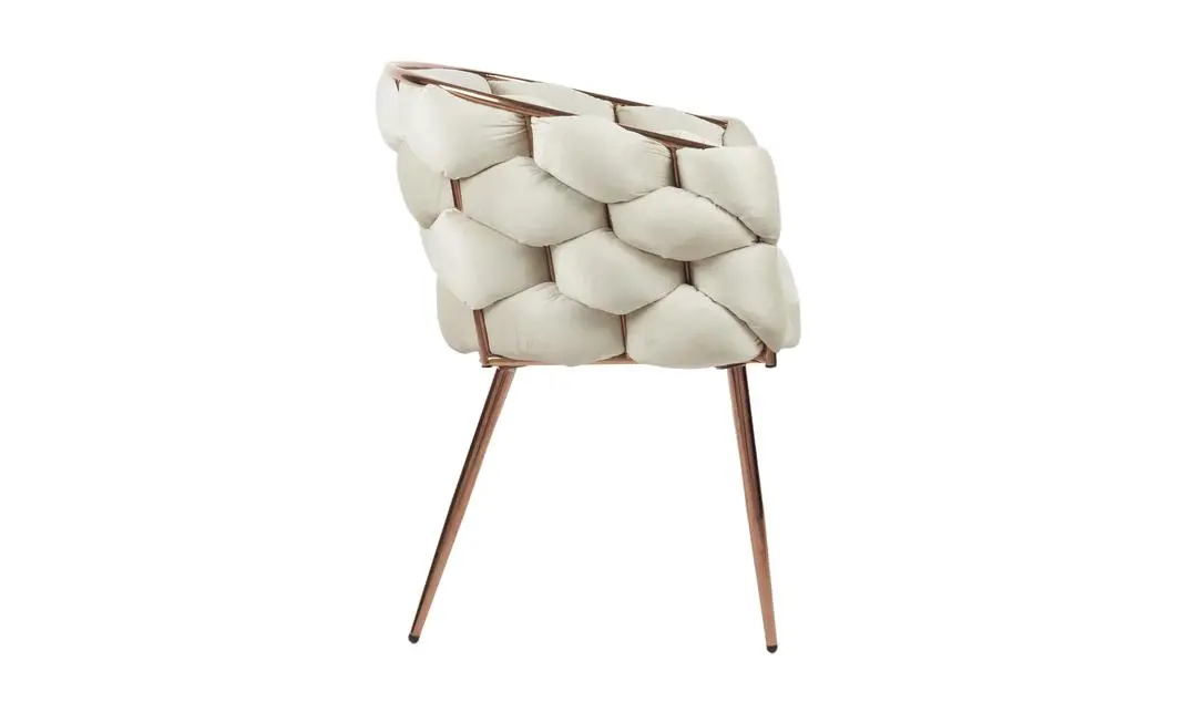 Set 2 scaune Living Tapițate KJC17 Bej 4