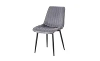 Set Masă Living Extensibilă KJT4711-1 Alb cu 4 Scaune KJC176 Gri 9