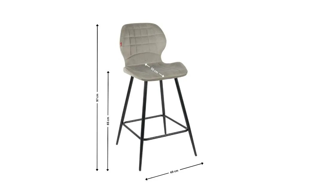 Scaun Bar KJC280 Gri 6