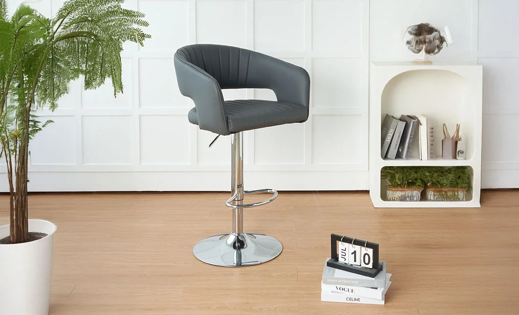 Scaun Bar KJC344 Gri