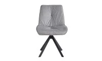 Set Masă Living Extensibilă Blat Ceramic KJT416 Alb-Cappuccino cu 4 Scaune KJC0356 Gri 5