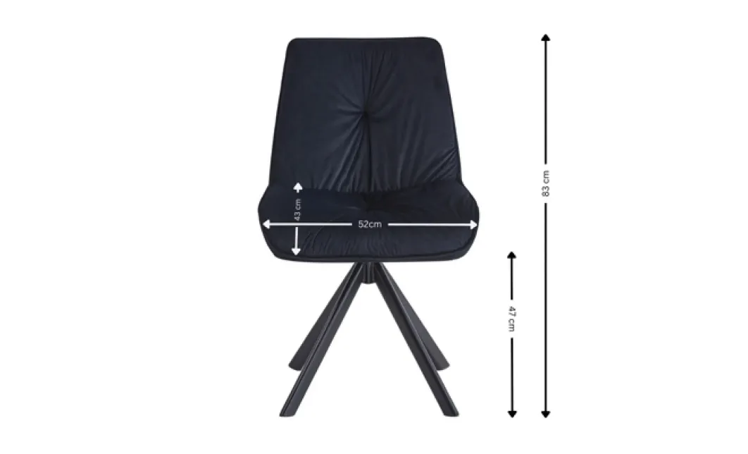 Set Masă Living Extensibilă KJT380 Blat Lucios Alb cu 6 Scaune Rotative KJC356 Negre