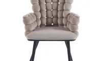 Scaun Living Tapitat KJC374 Bej 3