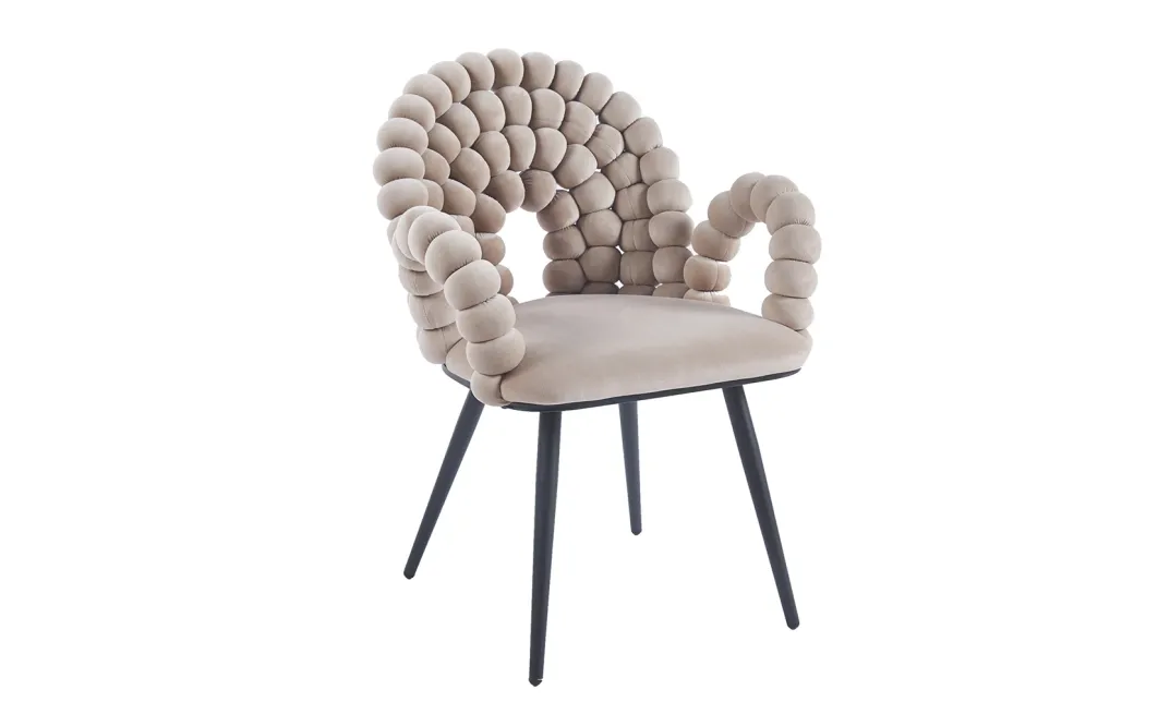 Scaun Living Tapitat KJC376 Bej 5