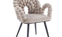 Scaun Living Tapitat KJC376 Bej 5