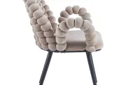 Scaun Living Tapitat KJC376 Bej 3