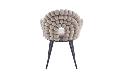 Scaun Living Tapitat KJC376 Bej