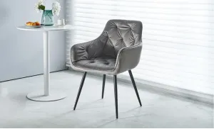 Scaun Living Tapitat KJC38 Gri