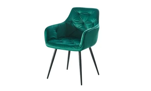 Set Masă Living Extensibilă KJT546 Gri cu 4 Scaune Tapițate KJC38 Verzi