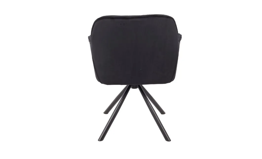Scaun Living Tapitat KJC3849,  Negru 3