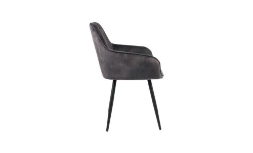 Set Masă Living Extensibilă Blat Ceramic KJT416 Alb-Cappuccino cu 4 Scaune KJC4343 Gri Deschis