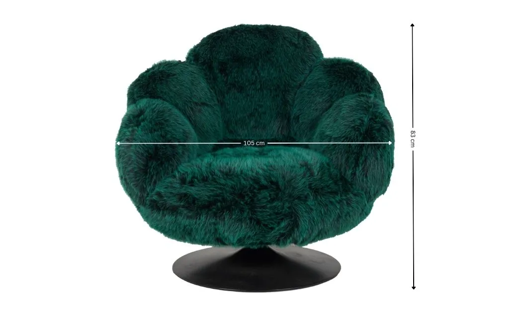 Fotoliu Rotativ Pufos KJL5427, Verde 1