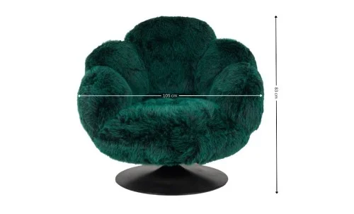 Fotoliu Rotativ Pufos KJL5427, Verde