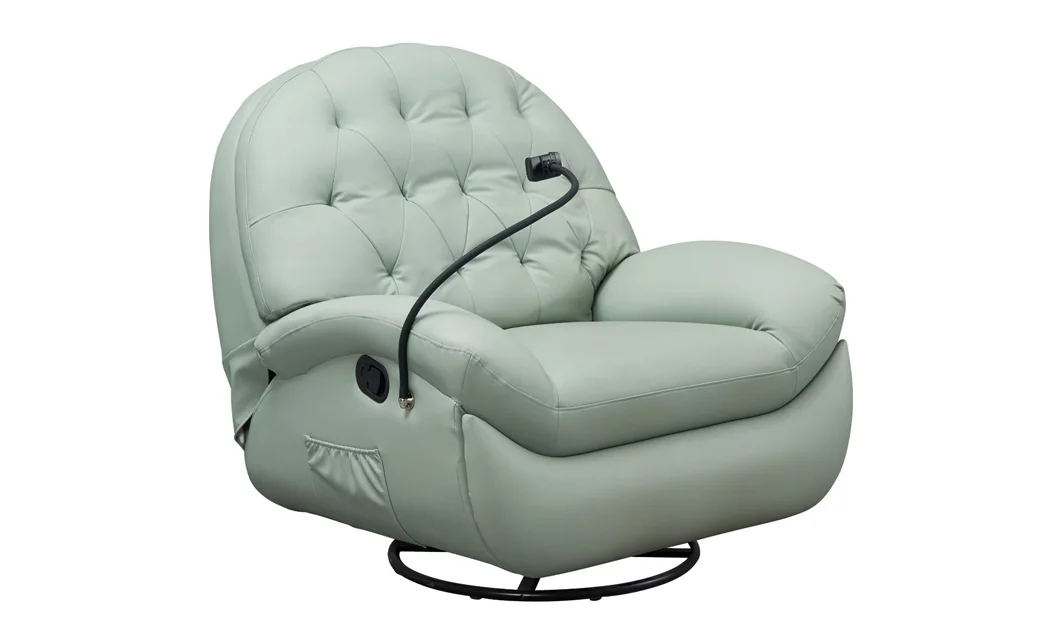 Fotoliul cu Recliner KJLC041 Verde, cu suport de telefon 1