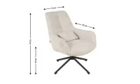 Scaun Living Rotativ LCM0102AS Bej 1