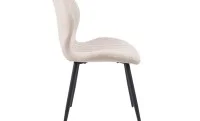 Set Masă Living Extensibilă DTM0101 Blat Ceramic Gri cu 4 Scaune Tapițate MC06 Bej 5