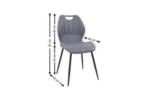 Set Masă Living Extensibilă DTM0101 Blat Ceramic Gri cu 4 Scaune Tapițate MC06 Gri