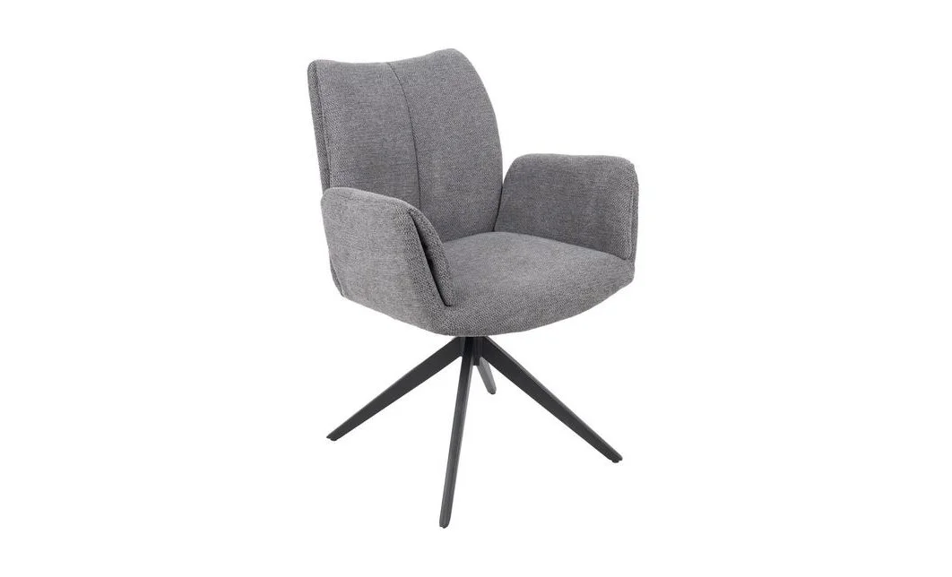 Scaun Living Rotativ KJC77 Gri Închis 2