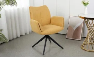 Scaun Living Rotativ KJC77 Galben