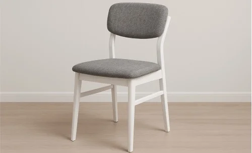 Set Masa Fixă Palmdale Albă cu 6 Scaune Palmdale