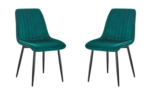 Set 2 Scaune Living Tapițate KJC176 Verzi